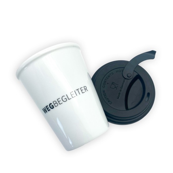 To Go Porzellan-Kaffeebecher “Wegbegleiter”